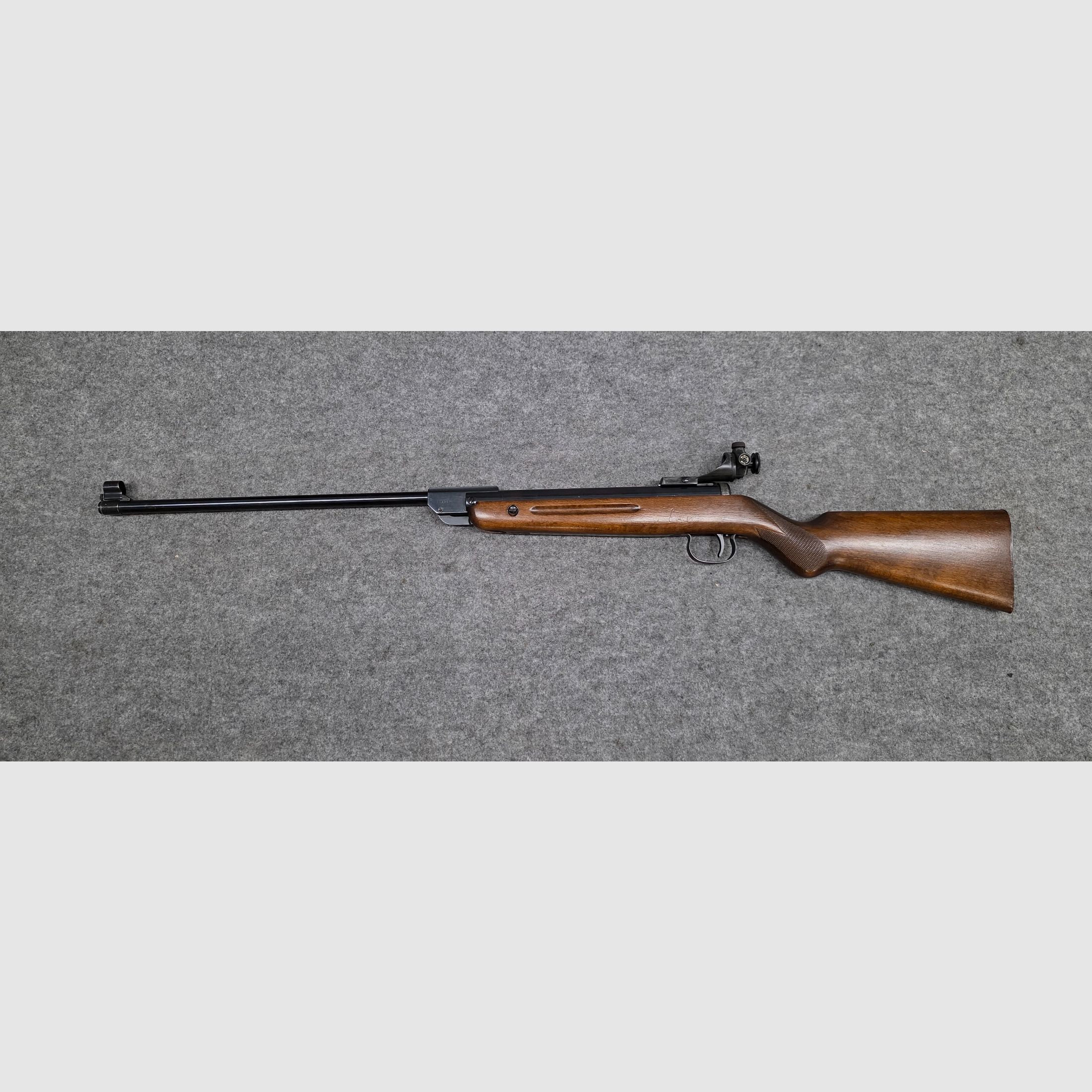 Vecchio Walther Mod. 53 Knicker carabina ad aria con diottra senza marchio F degli anni '50/'60 cal. 4,5mm Diabolo, immagine 1 di 12