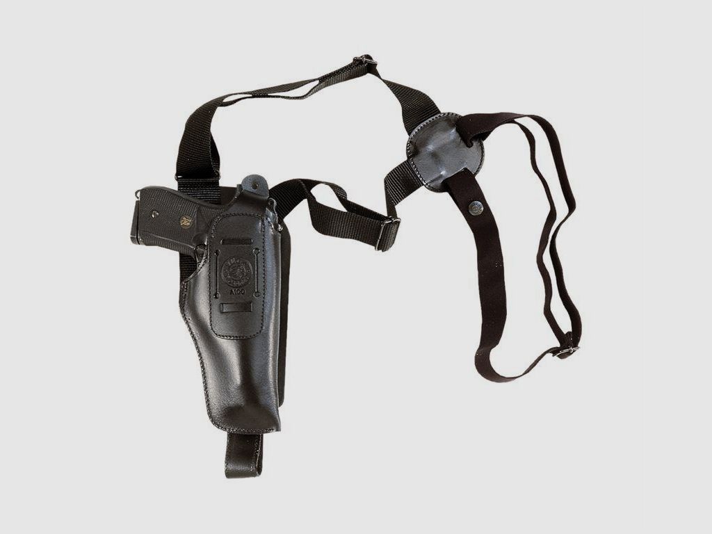 Vertikales Schulter- und Gürtelholster Beretta 84, HW 94 Linkshänder Schwarz