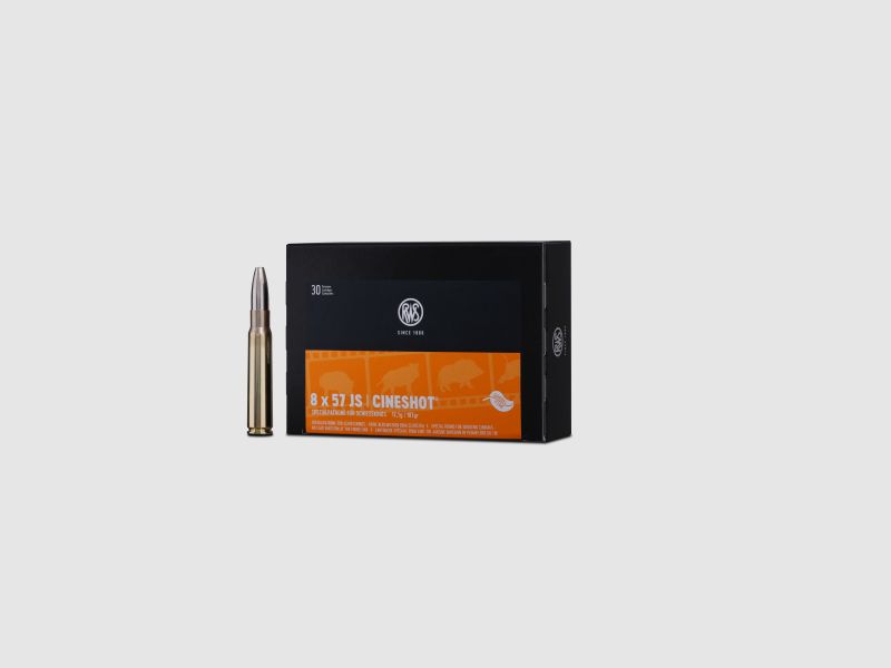 RWS 8x57 JS Cineshot 187grs 12.1g 30 rounds