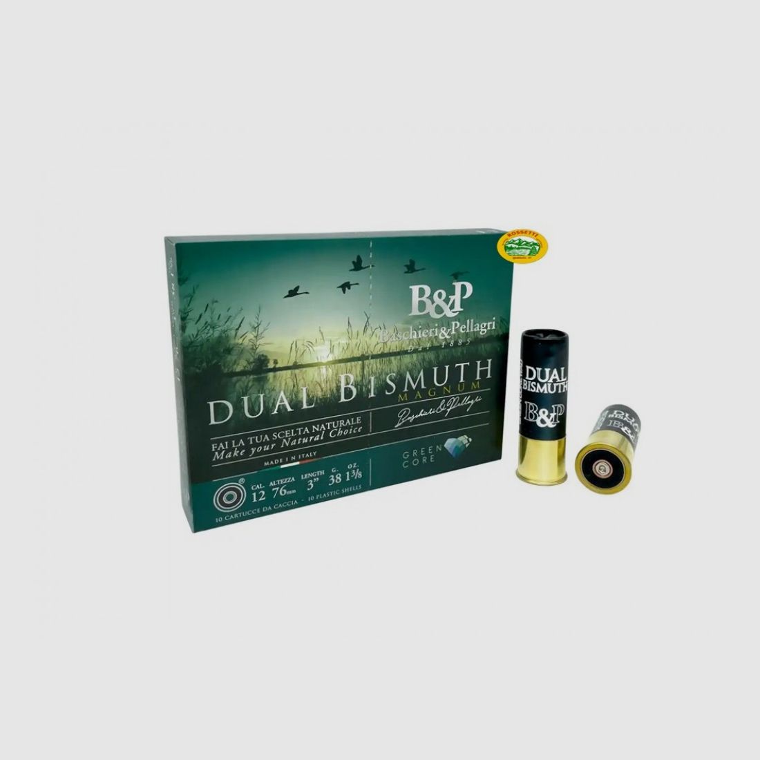 BASCHIERI &P. Patronen Dual Bismuth Magnum Kal.12 gr.38 p.3+4 bleifrei
