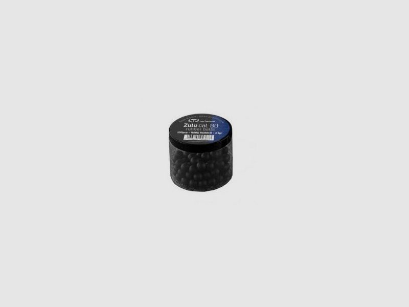 ZULU GUMMIKUGELN SCHWARZ Kal. 50 100 Stück