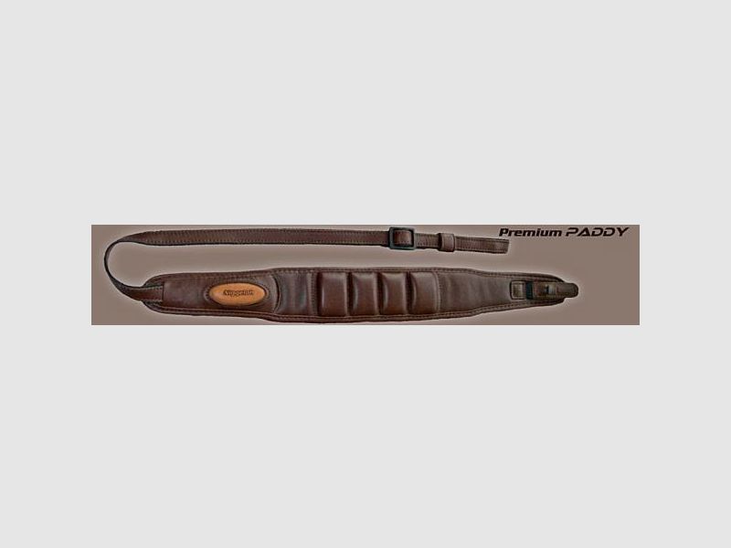 NIGGELOH Gewehrriemen Extra breit: Leder Premium braun, Schnellverschluss