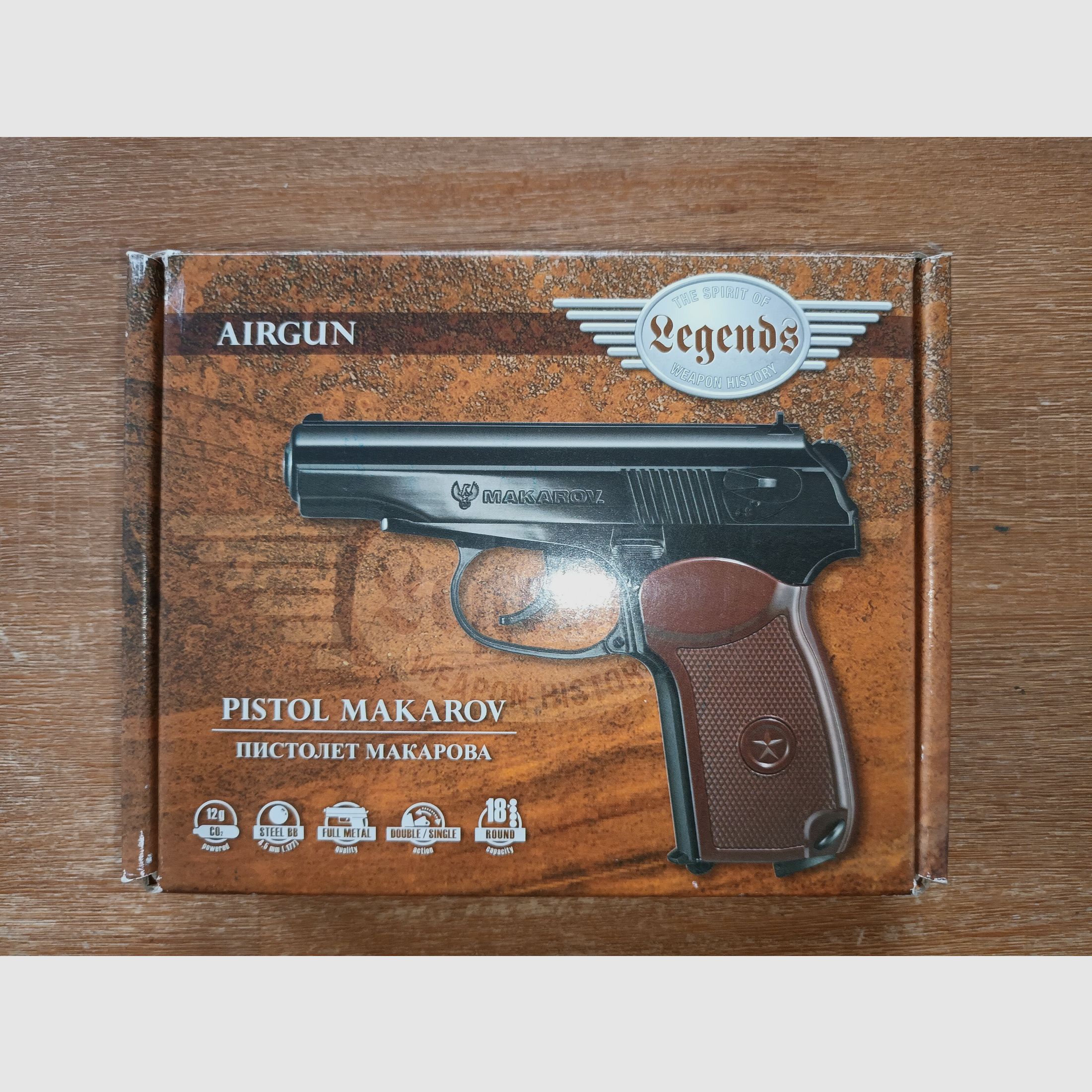 CO2 Pistole Umarex Legends Makarov Kaliber 4,5 mm BB  + Zubehör und Munition