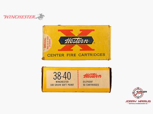 .38-40 Winchester Western Sammlermunition 180 gr Soft Point