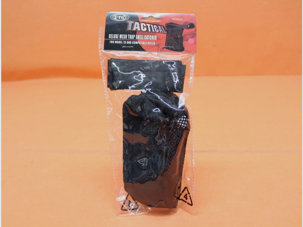 UTG - Leapers AR-15: Deluxe Mesh Trap Shell Catcher (PVC-SHL16)/ Sacchetto raccoglitore di bossoli nero con velcro