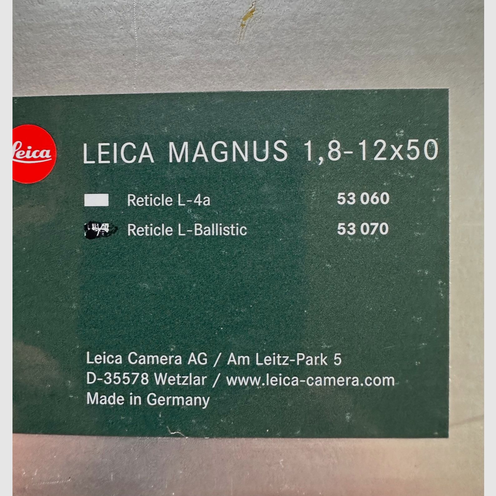 Leica Magnus 1.8-12x50 Abs 4La 