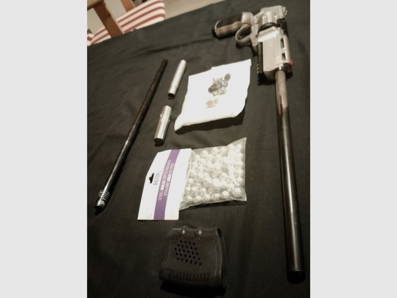 Custom T4e HDR50 RAM Paintball Marker Cal .50 Long Run Rifle long barrel Big Power kit full Open DIY defective project steel balls balls steel