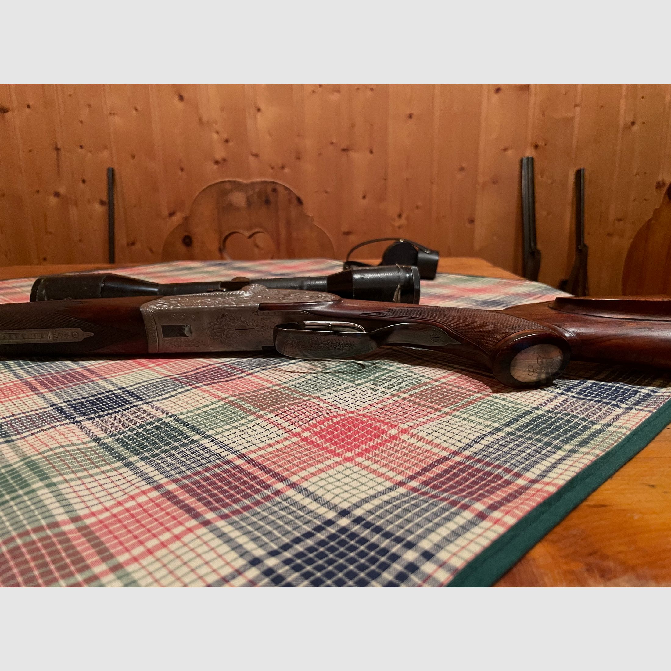 Fucile doppietta Bock Winkler Ferlach nel calibro 7×57 R / .22 Hornet