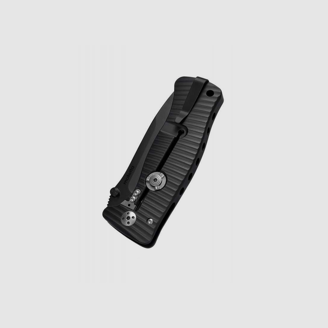Lionsteel SR1 Aluminium Taschenmesser, Schwarz, D2