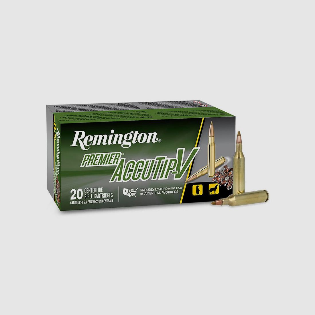 Remington Premier .17 Rem. 20GR Accutip-V 20 Patronen