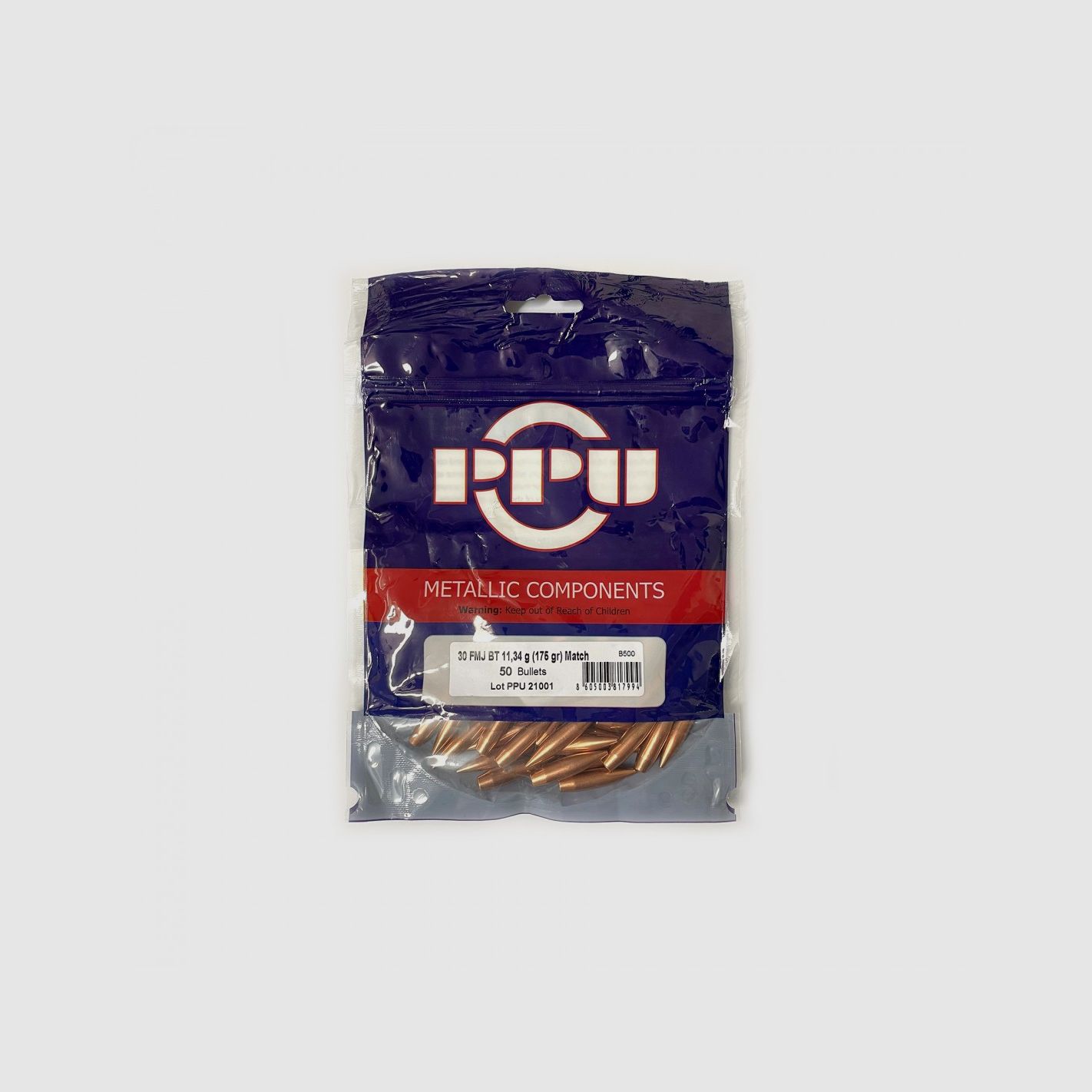 PRVI PARTIZAN GESCHOSSE FMJ BT MATCH 30 (.308) 175GR 50ST.