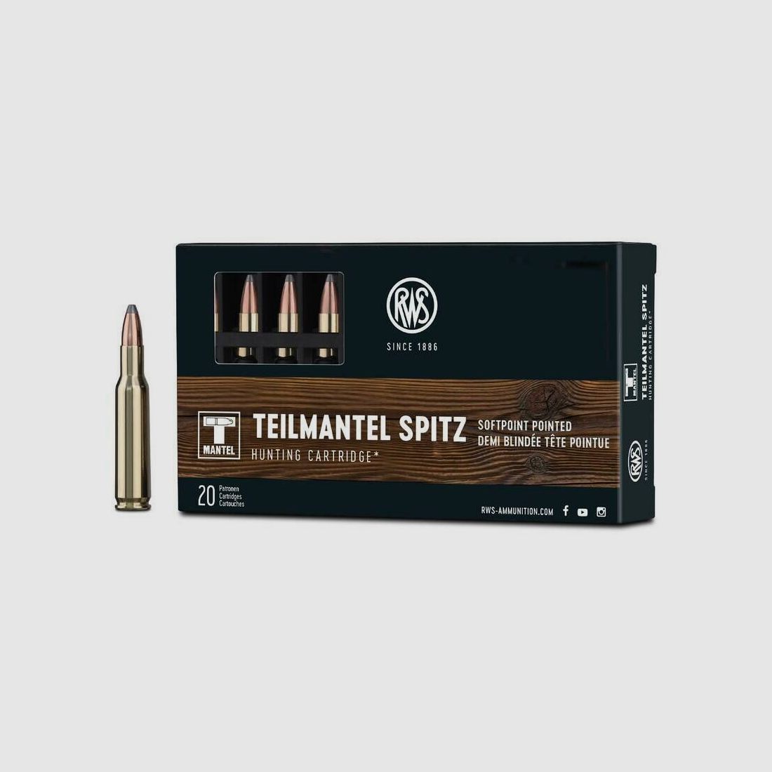 RWS TMS 3,24g/50grs à20 .222 Rem