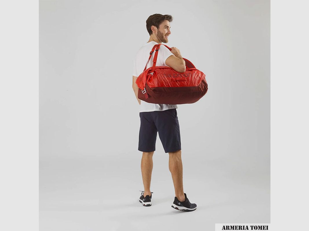 SALOMON – TORBA OUTLIFE DUFFEL 45 Goji Berry / Madder Brown, zdjęcie 2 z 5