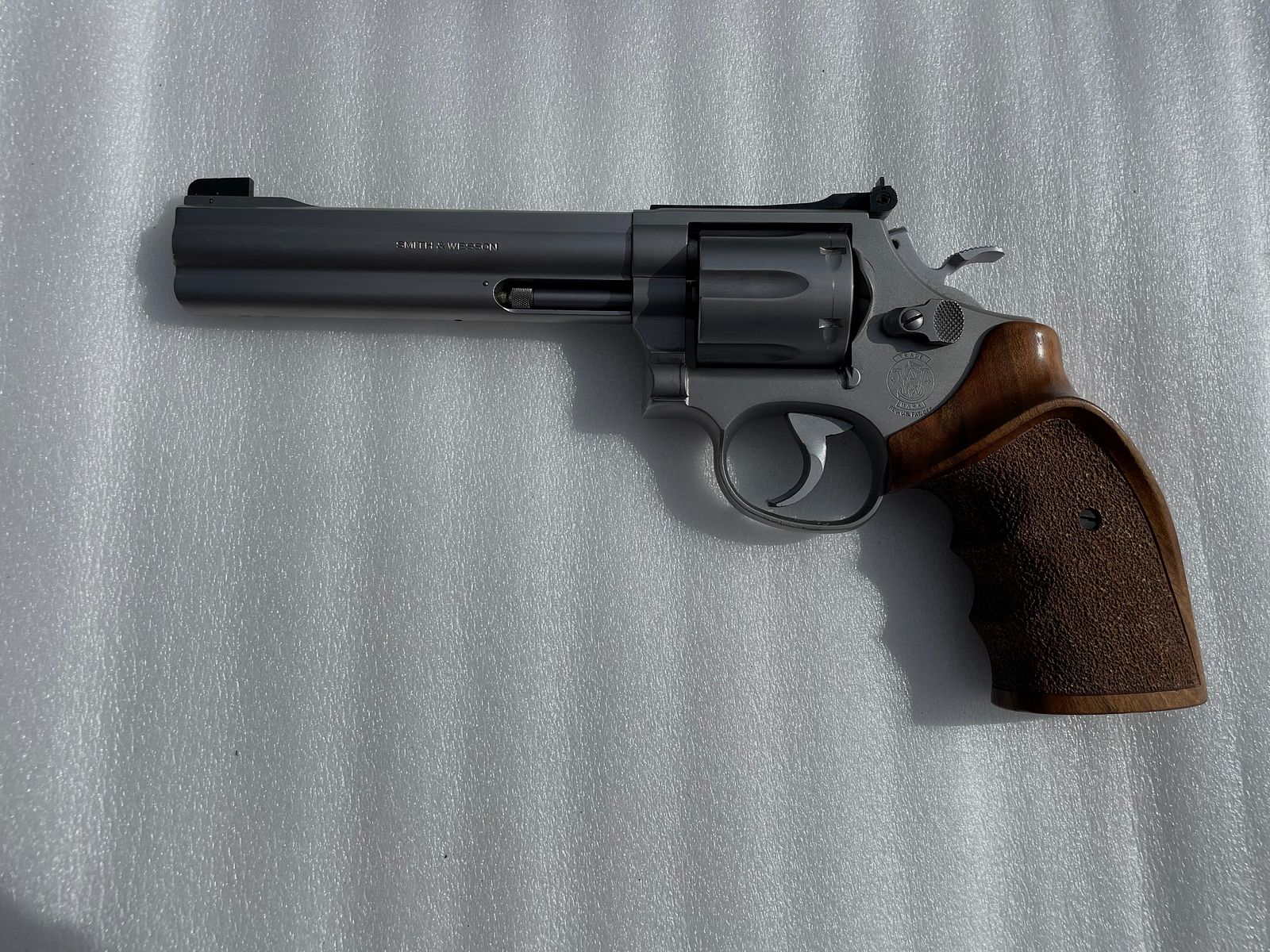 S&W Revolver Mod. 686 Target Champion, 6", cal. .357 Mag., stainl./matt