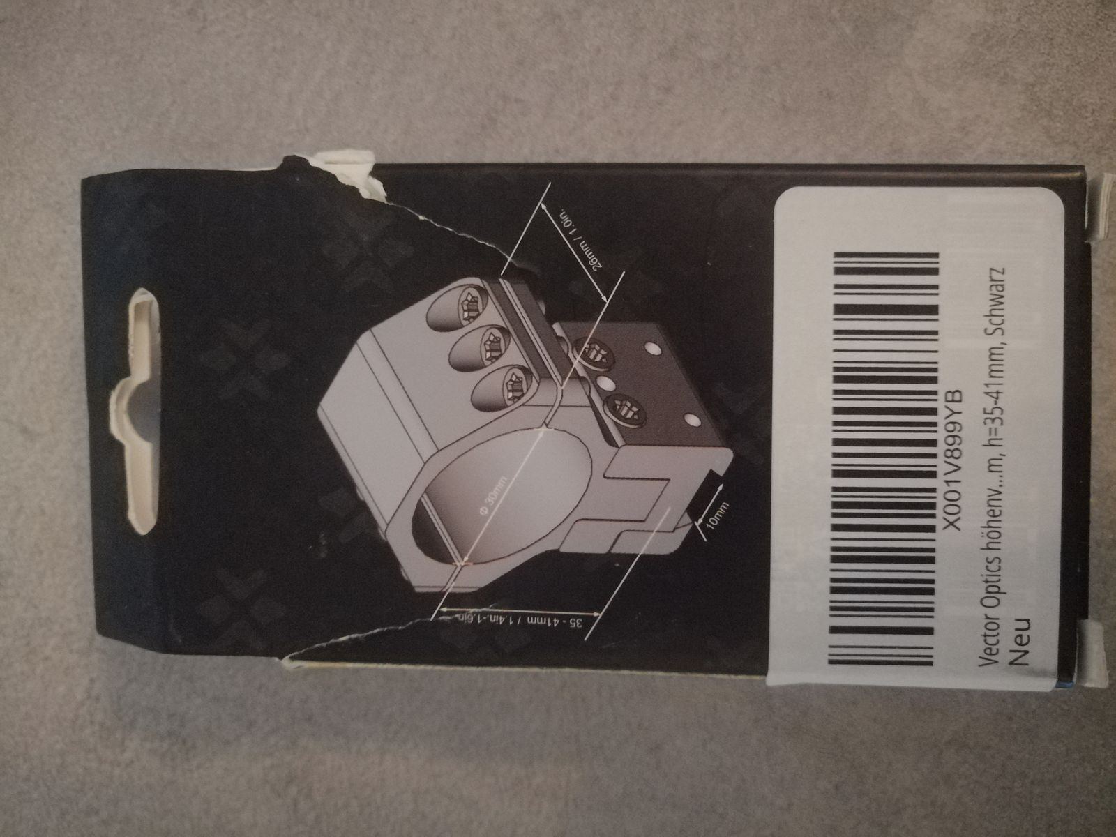 Victor Optics Veyron 3-12x44 Zielfernrohr mit verstellbaren Montagen