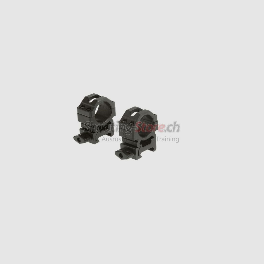 Leapers 25.4mm CNC Mount Rings Medium Black
