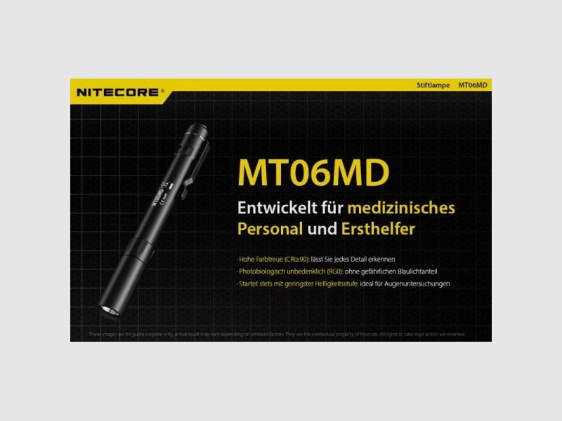 NITECORE LED FLASHLIGHT MT06 MEDICAL - 180 Lumens (without batteries), image 2 of 6