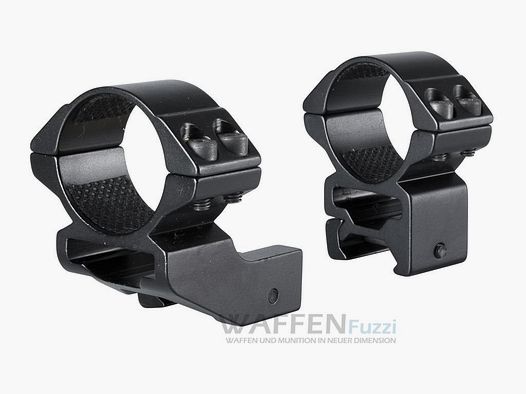 Versatzmontage 1" für Weaverschiene hohe Sattelhöhe 30mm Ringdurchmesser