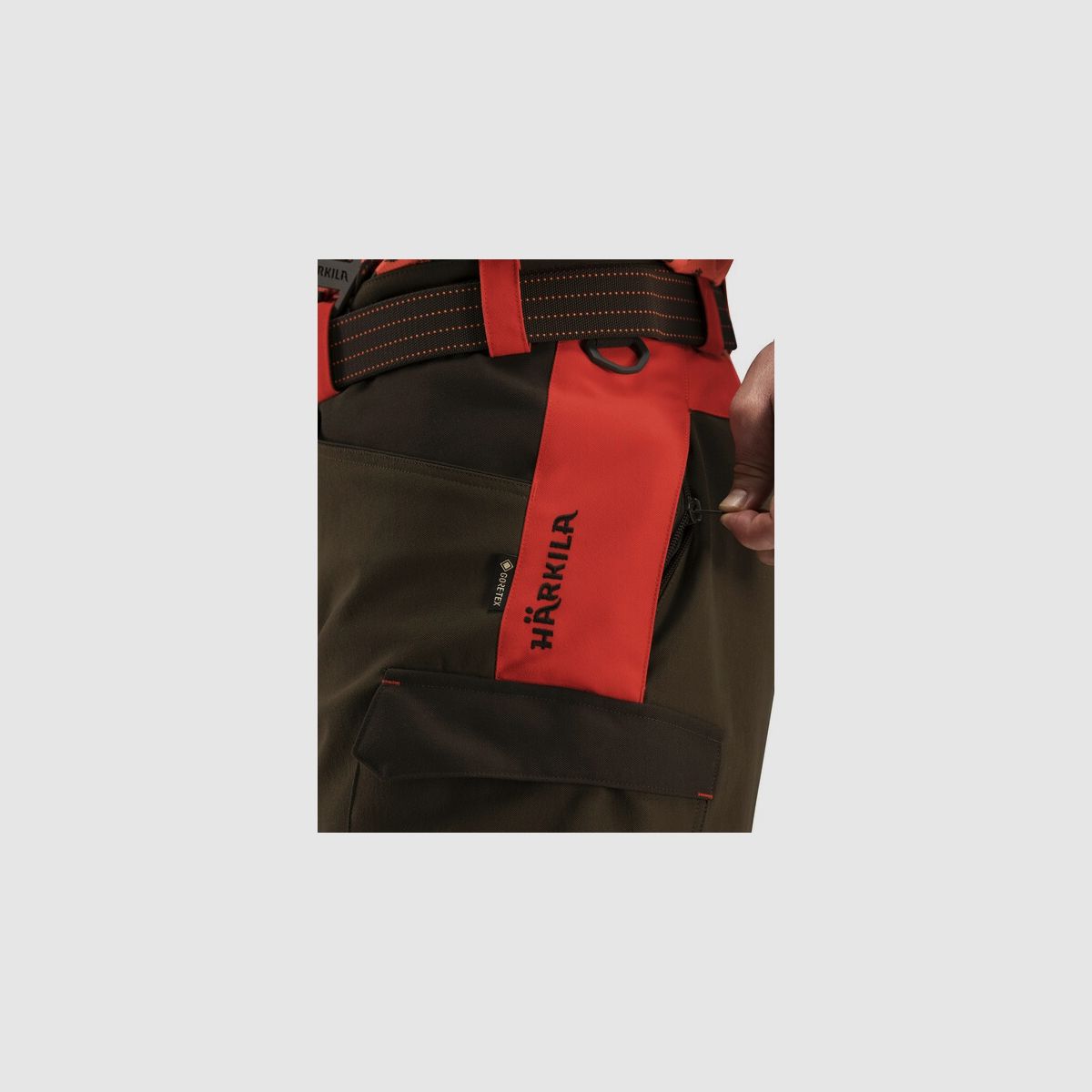 HÄRKILA Wildboar Pro Broek Varkensbeschermingsbroek Wildboar oranje/Willow groen