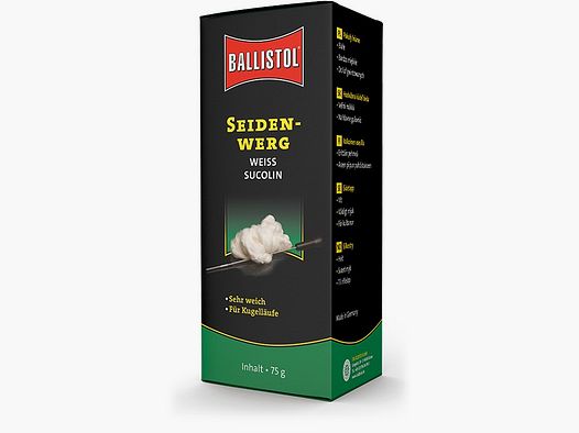 Ballistol Sucolin Seidenwerg KK 75 g weiß Reinigungszubehör für Waffen