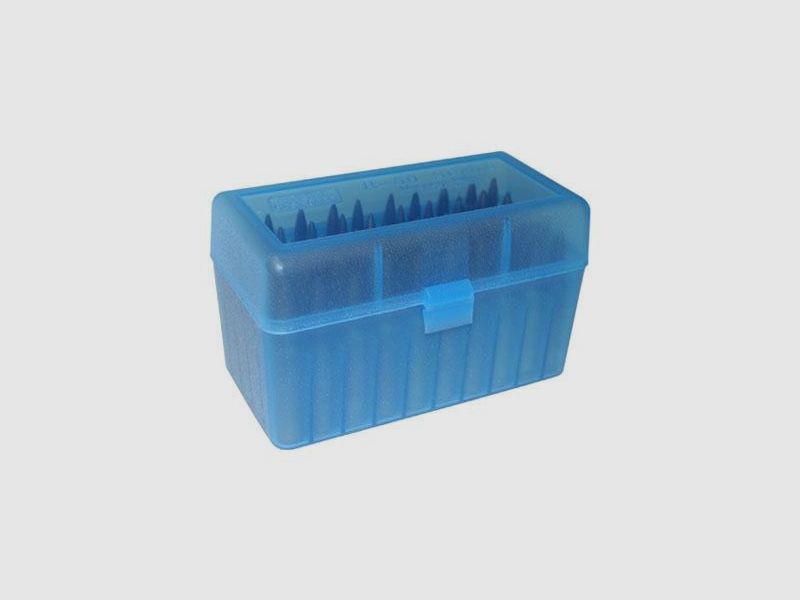 MTM Munitionsbox Rifle Medium #RM-50-24     50/blauklar