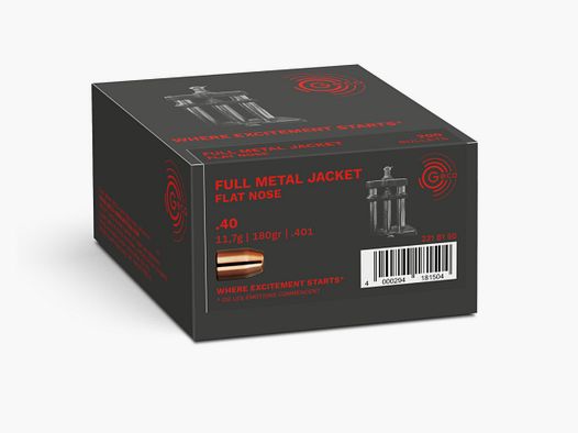 GECO Pocisk .40S&W (.401) 180gr FMJ płaski (x200)