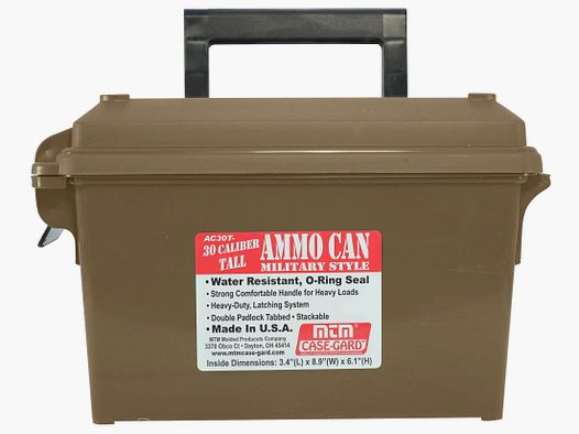 MTM scatola per munizioni Tall AC30T-72 dark earth