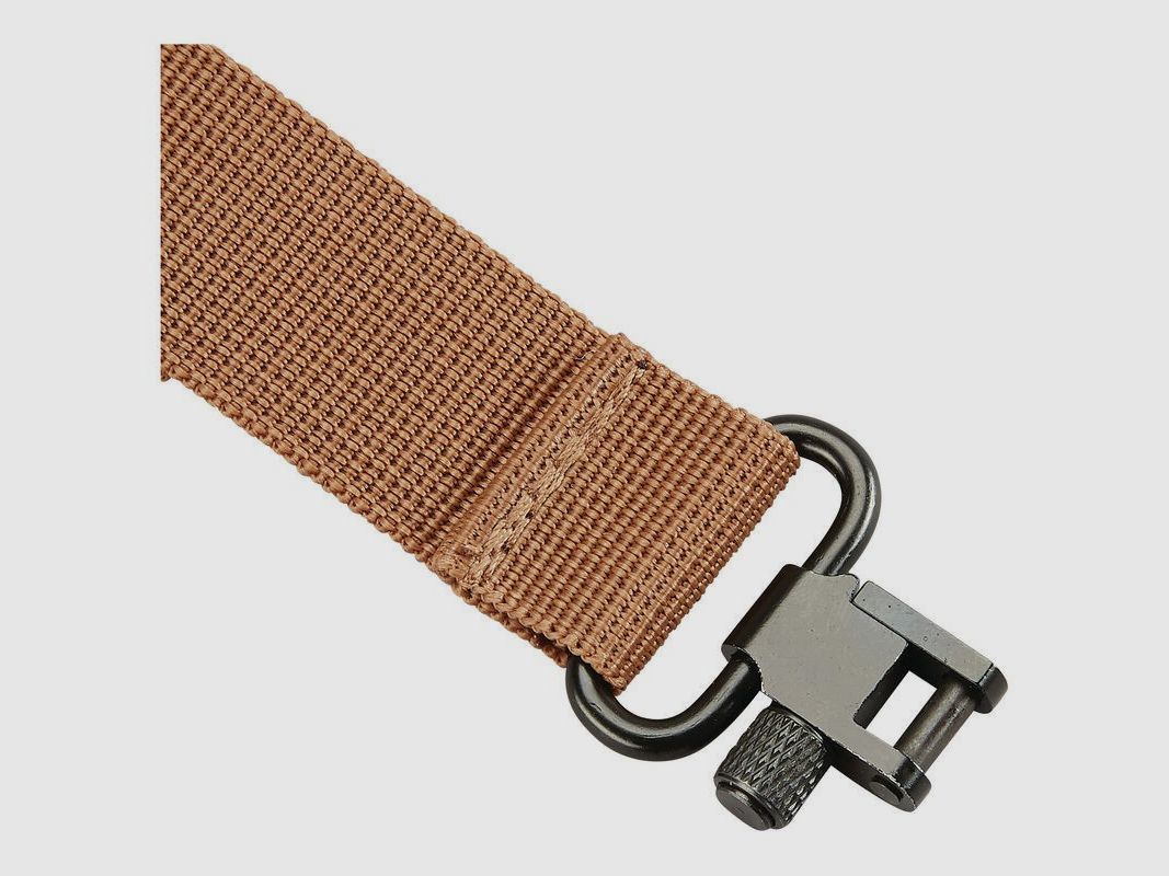 Butler Creek Featherlight Gewehrriemen mit Montageringen – braun, Bild 6 von 10