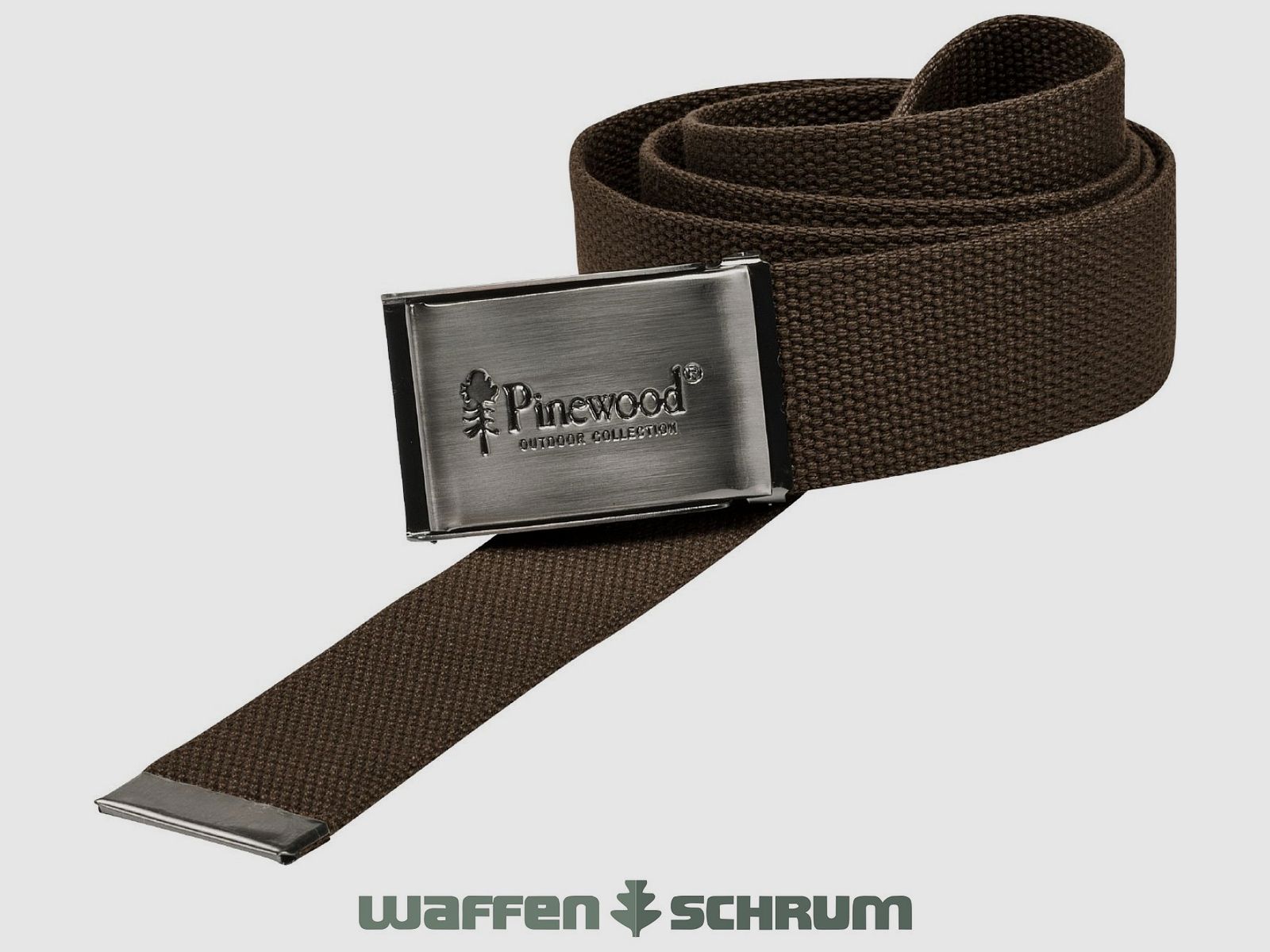 Cintura in tela marrone Pinewood
