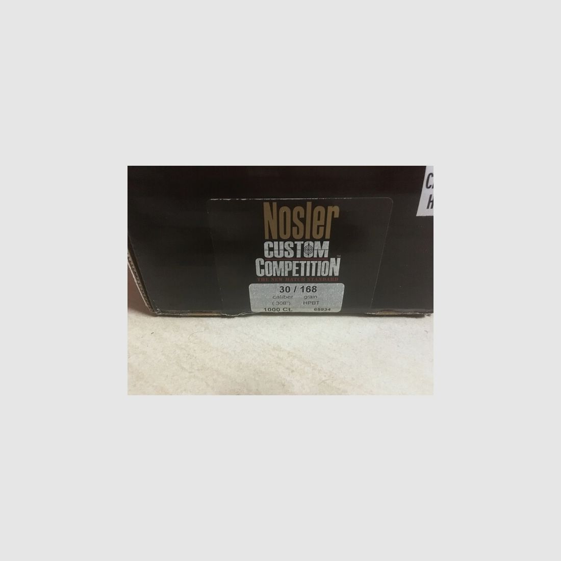 Nosler Match Geschosse .308 HPBT 168 grain Custom Competition 1000 Stück Packung