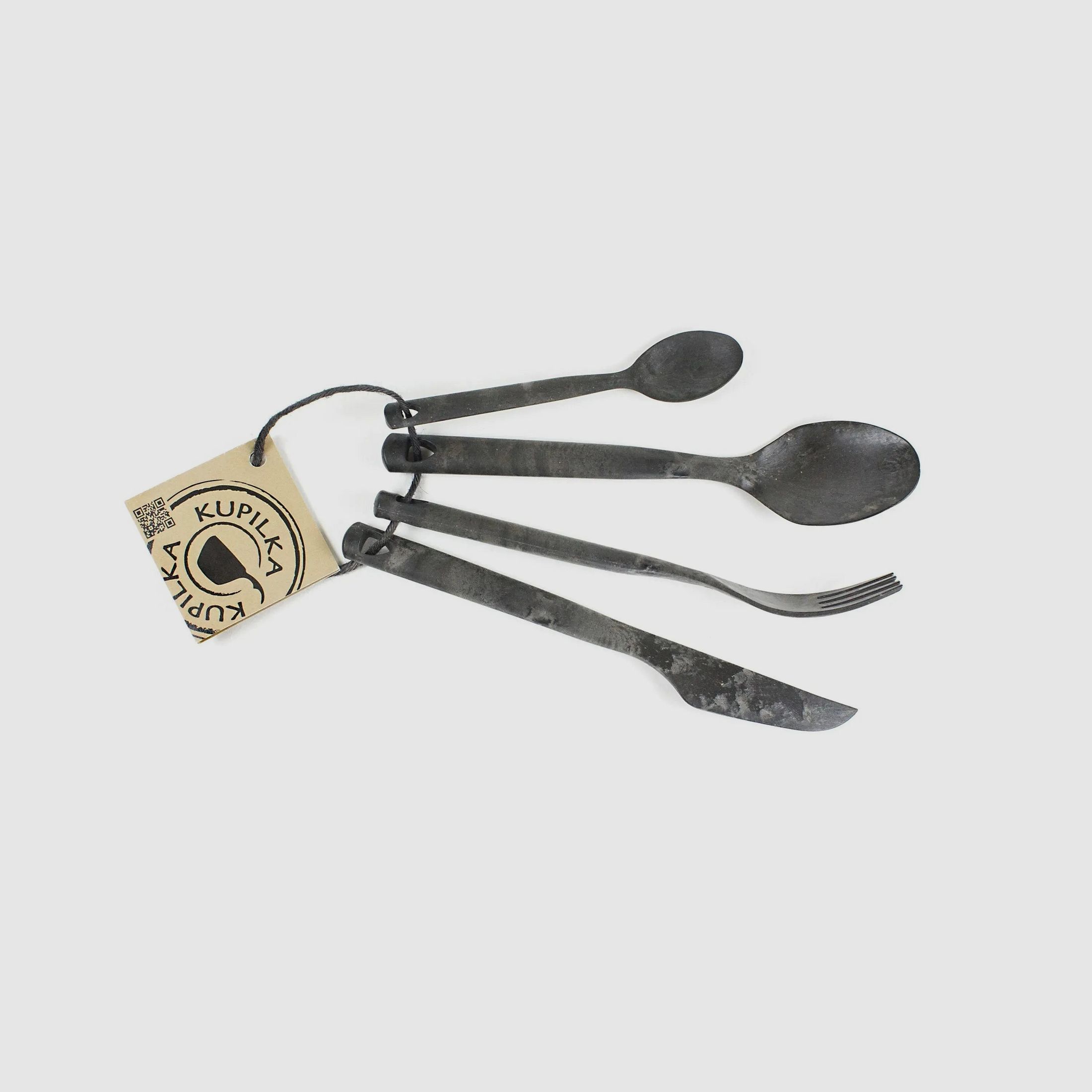 Kupilka Kupilka Besteckset vierteilig schwarz