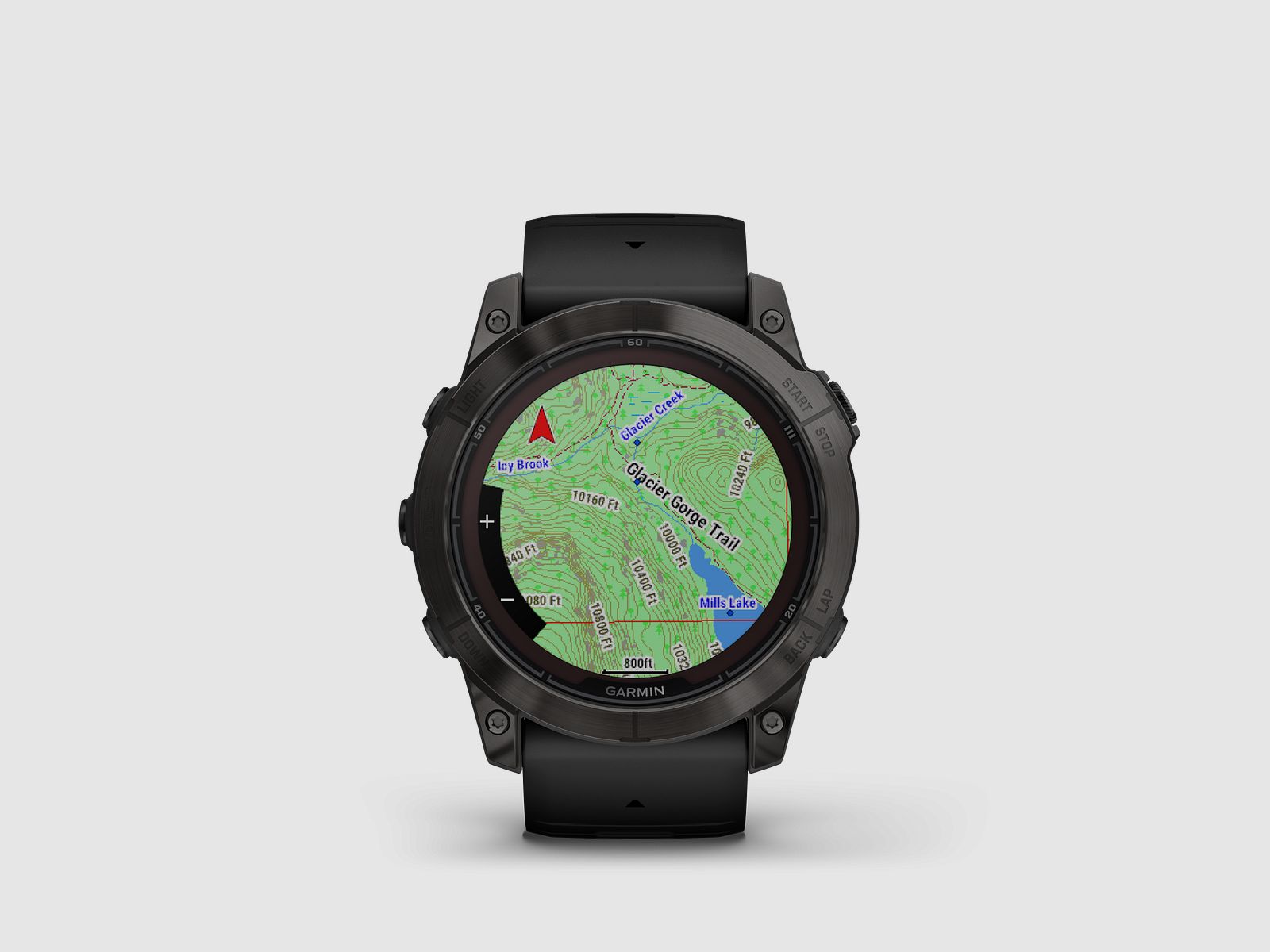 Garmin fēnix® 7X Pro – Sapphire Solar Edition, Schwarz/Carbongrau Titan mit QuickFit®-Silikon-Armband 26 mm
