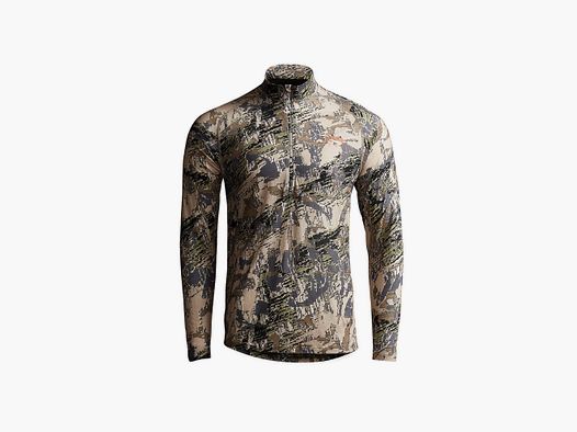Technisch T-shirt met halve rits Sitka Merino CORE Ltwt Optifade Open Country
