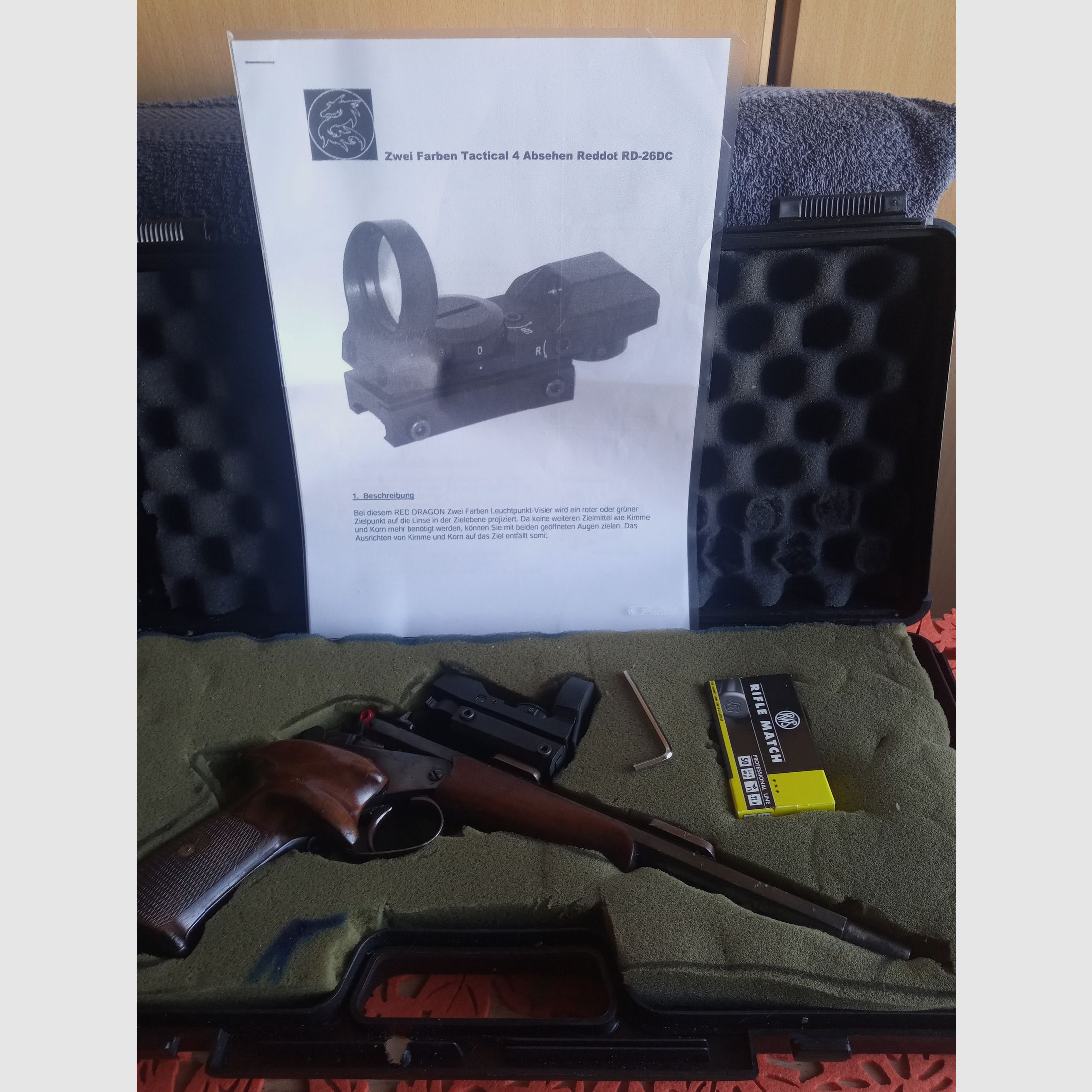 Single-shot pistol 22 lr.