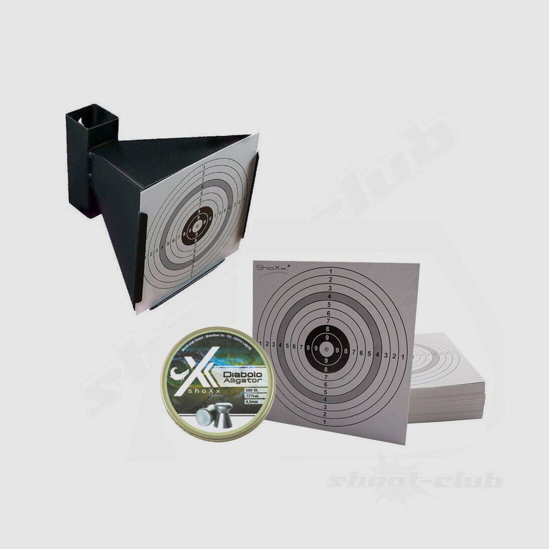 Diverso embudo trampa de balas + 100 dianas + Umarex