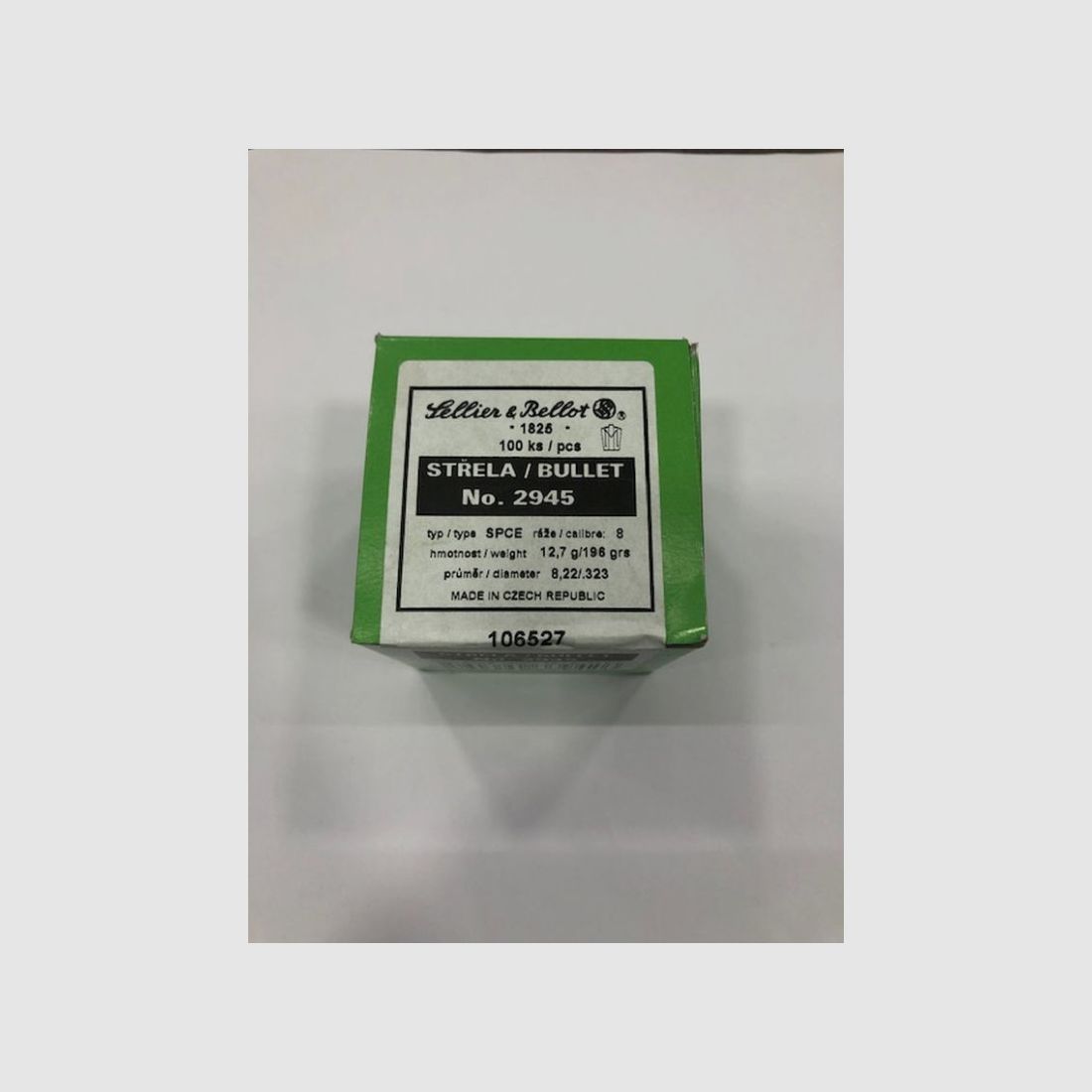 SELLIER &B PALLE CAL8MM GR 196 SPCE