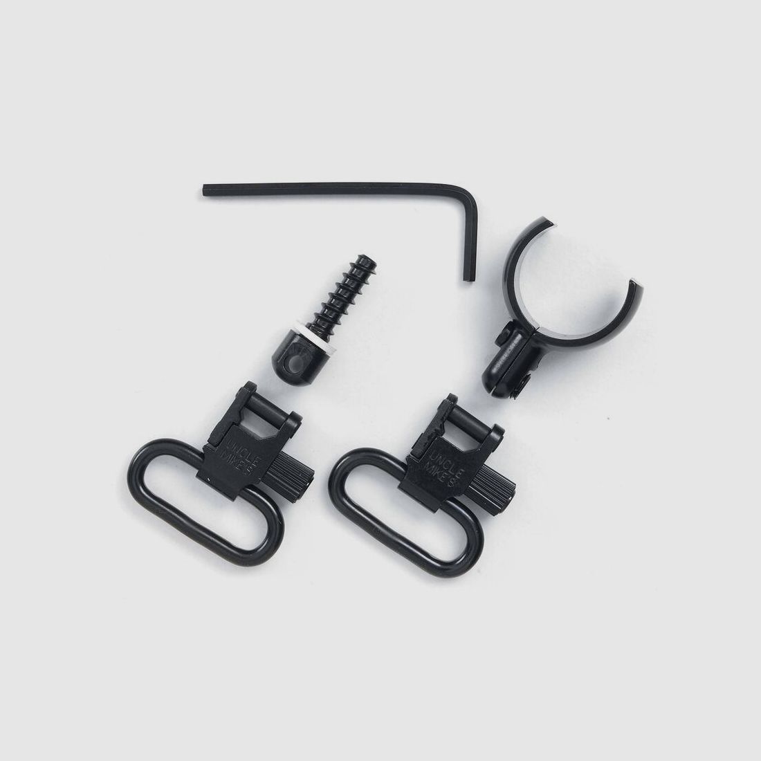 Uncle Mike's QD Sling Swivel Set Magnum with Barrel Clamp for Shotguns (0.700 - 0.750), Black