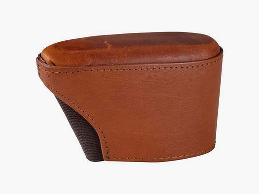 Überzieh-Schaftkappe Leder braun, 1 cm Verlängerung