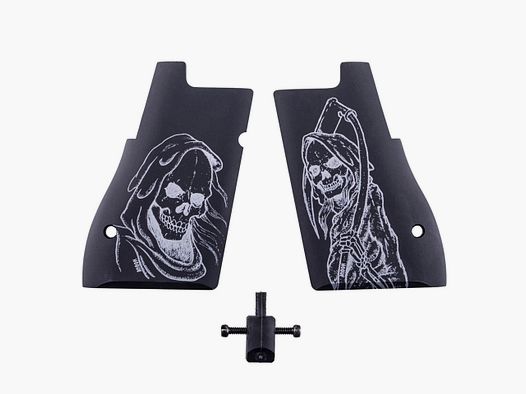 Magnum Research Desert Eagle Grip, Hogue Grip in Alluminio con Grim Reaper