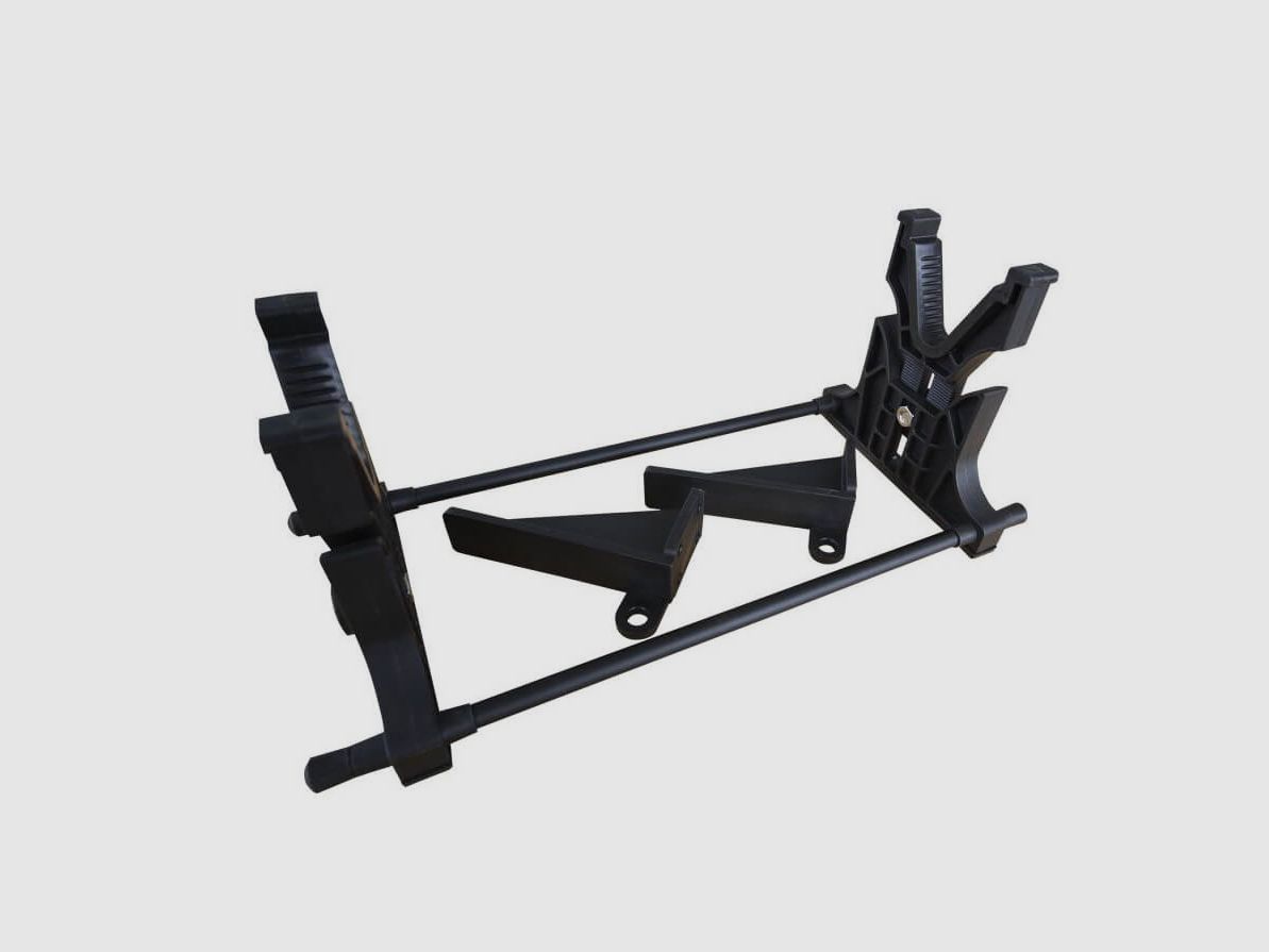 Gun rack made of plastic
