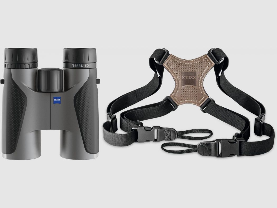Zeiss ZEISS Terra ED 10x42 black/gray + Zeiss comfort cross strap