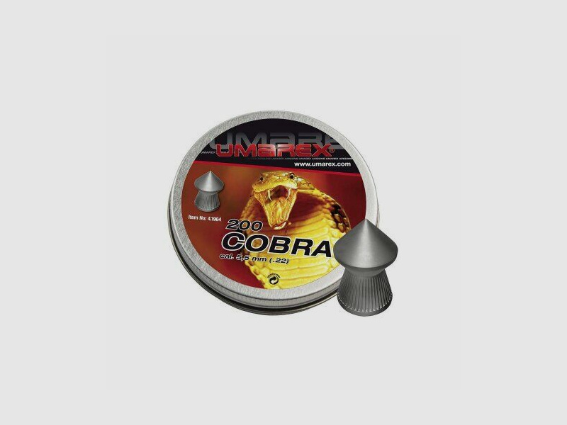 UX Cobra Diabolos 5,5 mm (.22) Spitzkopf 1,02 g 200 St. Dose