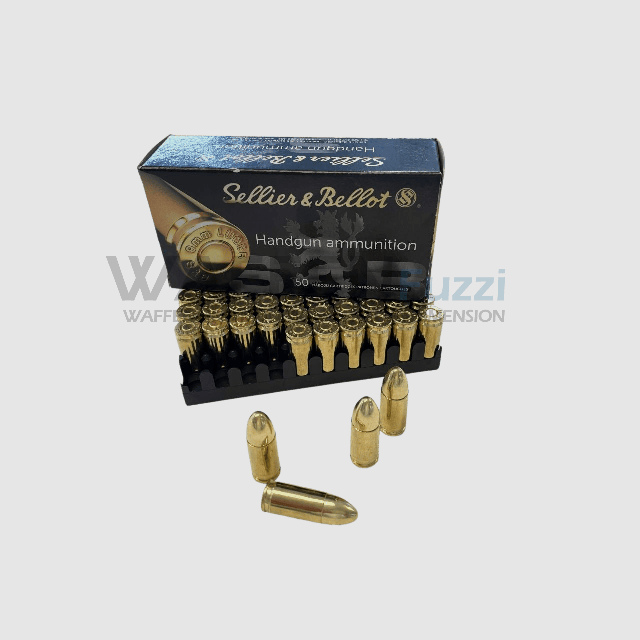 S&B 9mm Luger FMJ 124gr. 50 Schuss