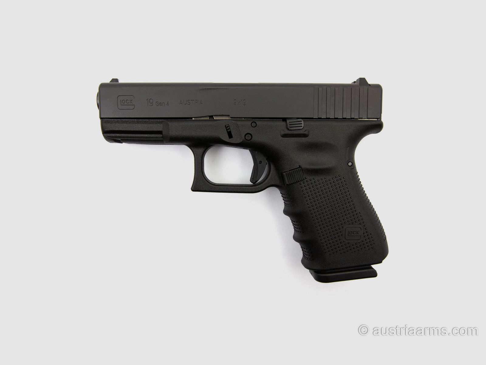 Glock 19 Gen4, neuwertige Gebrauchtwaffe, 9 x 19 mm, Bild 1 von 5
