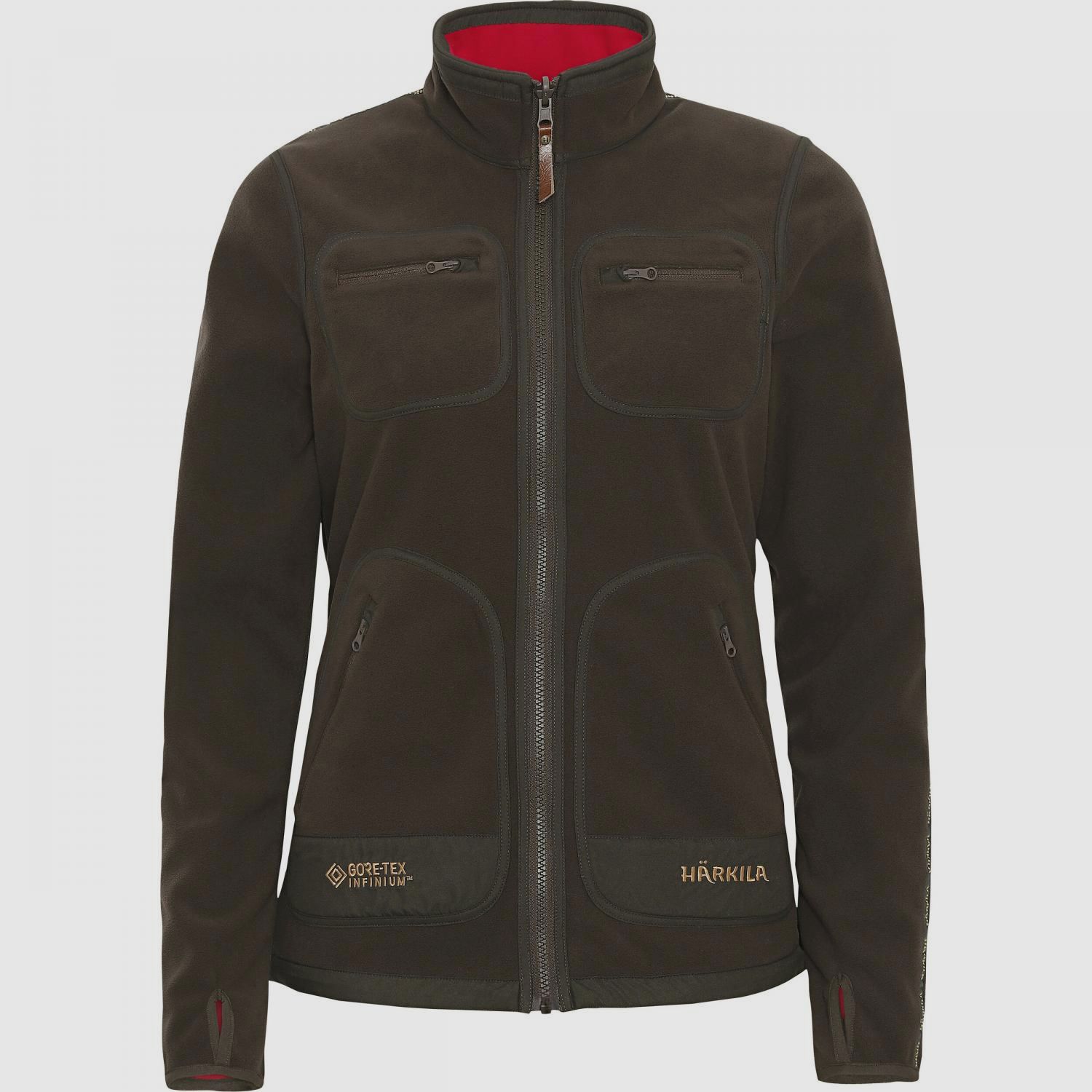 Kamko Fleece Jacket Damen (Brown/Red)