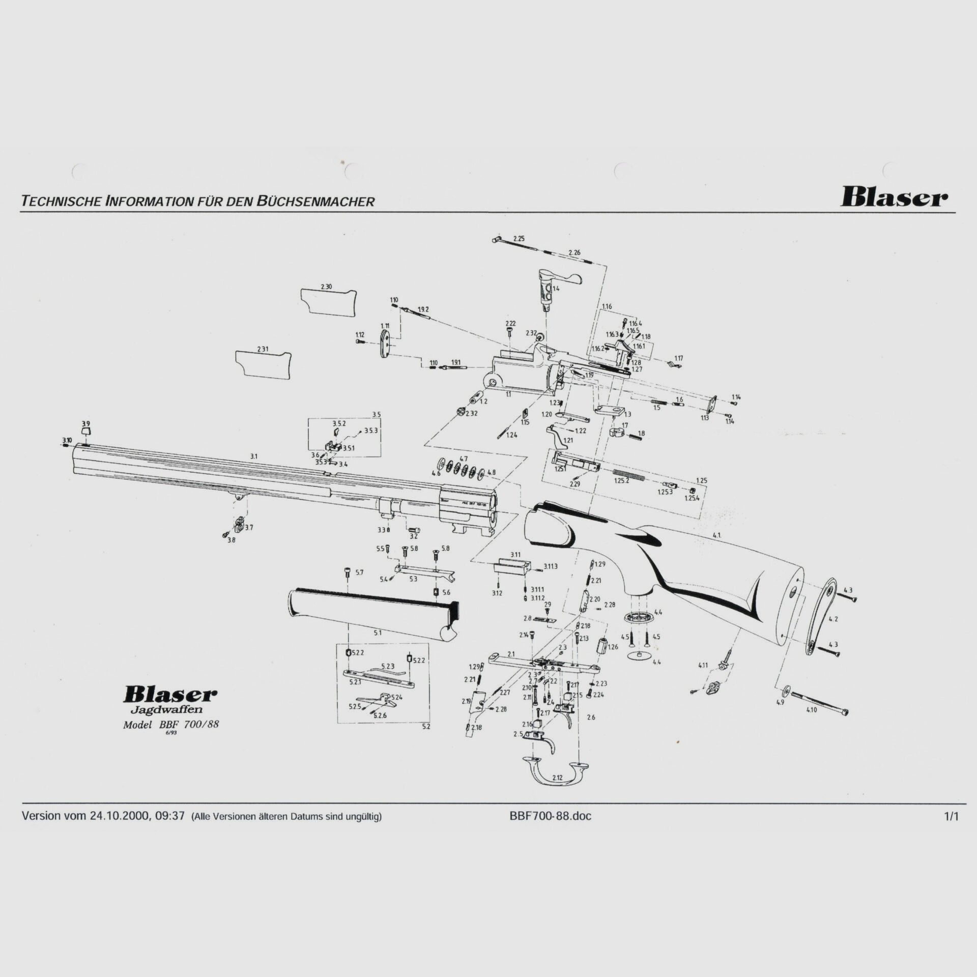 Blaser 700/88 750/88 GB860/88 BD860 – 1, Bild 1 von 4