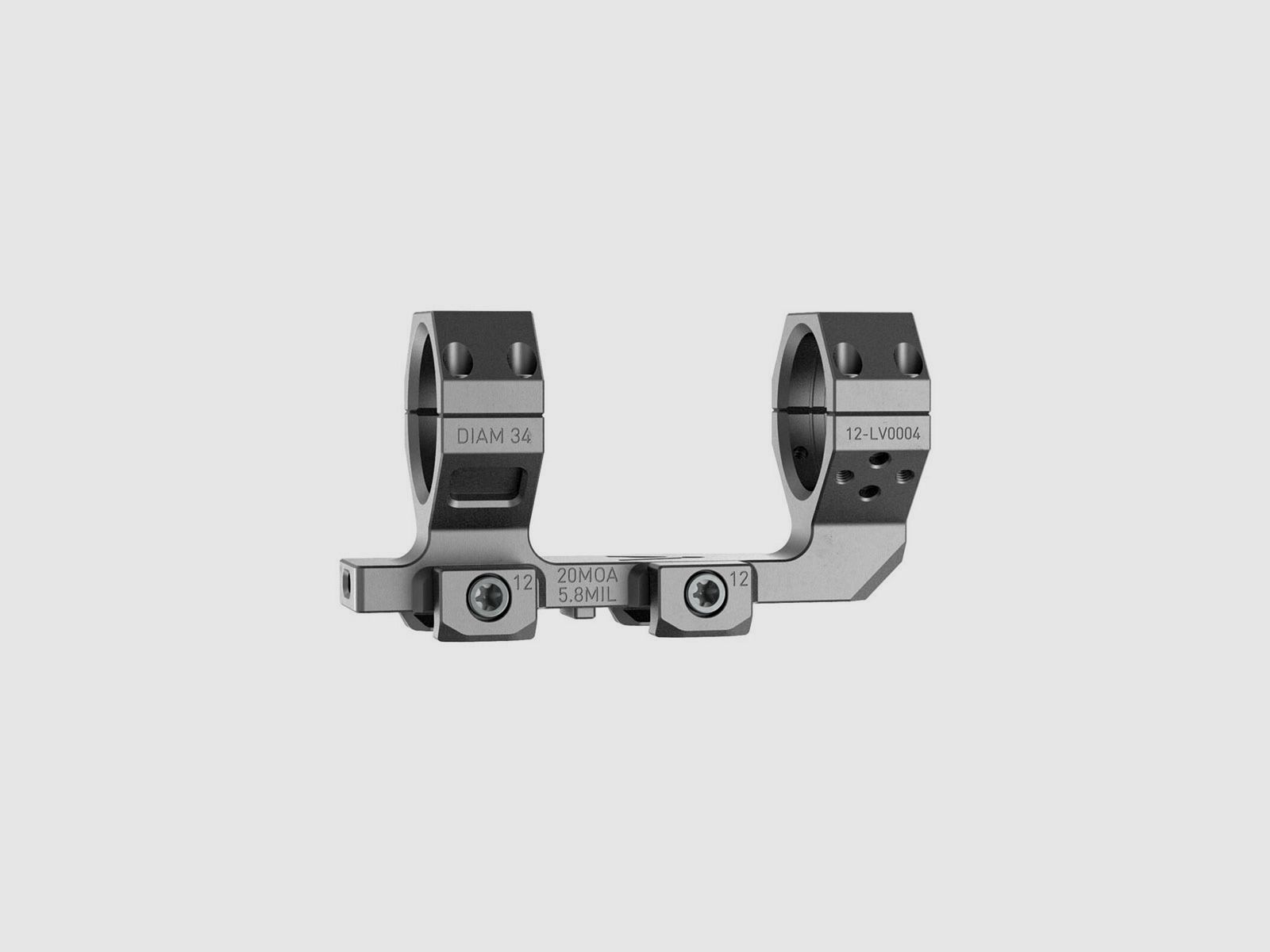 Audere Levitas Montage 20 MOA Black 34mm