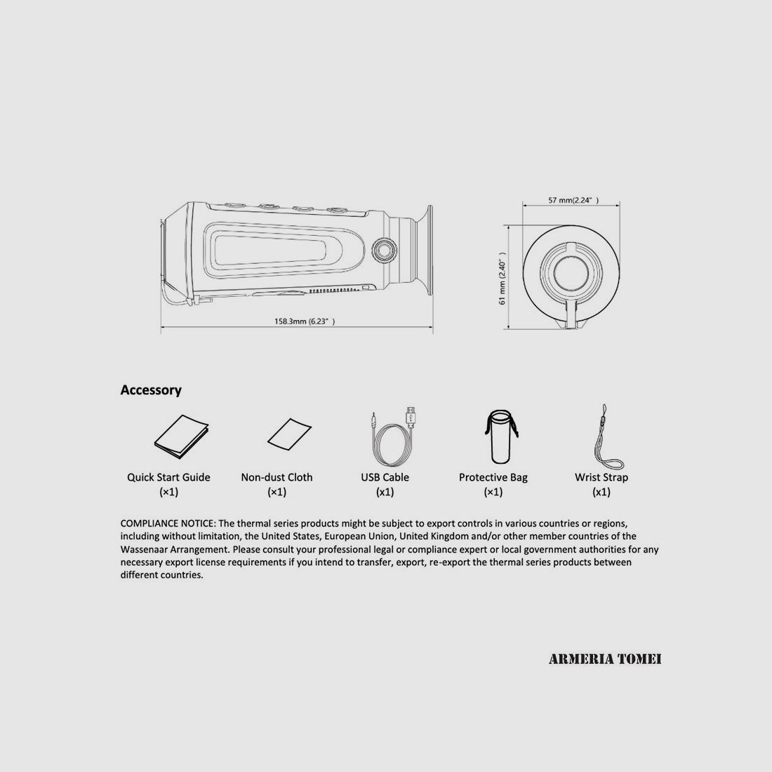 Monoculaire thermique – HIKMICRO – LYNX Pro LE10 Dig.Zoom 1/8x Télémètre 8G Wifi 720×540 Lens 10mm (A), image 4 sur 4