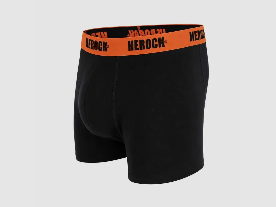 Pacco da 3 Boxer Uomo Gorik Herock® - Grigio, Nero, Arancione - Cotone Elastan, immagine 4 di 9