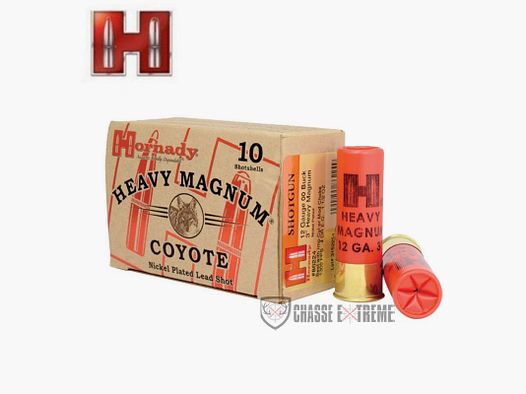 10 Patronen HORNADY Heavy Magnum Coyote Kal. 12 00 Nickel 3"